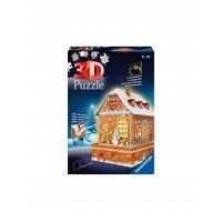 Puzzle 3D cu led Casa turta dulce 216 piese