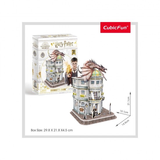 Puzzle 3D Harry Potter Banca Gringotts 74 piese