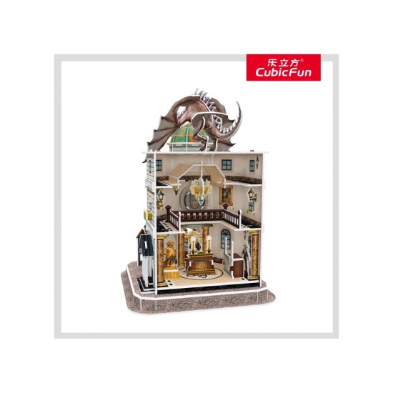 Puzzle 3D Harry Potter Banca Gringotts 74 piese