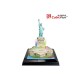Puzzle 3D cu led Statuia Libertatii 37 piese
