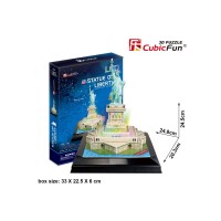 Puzzle 3D cu led Statuia Libertatii 37 piese