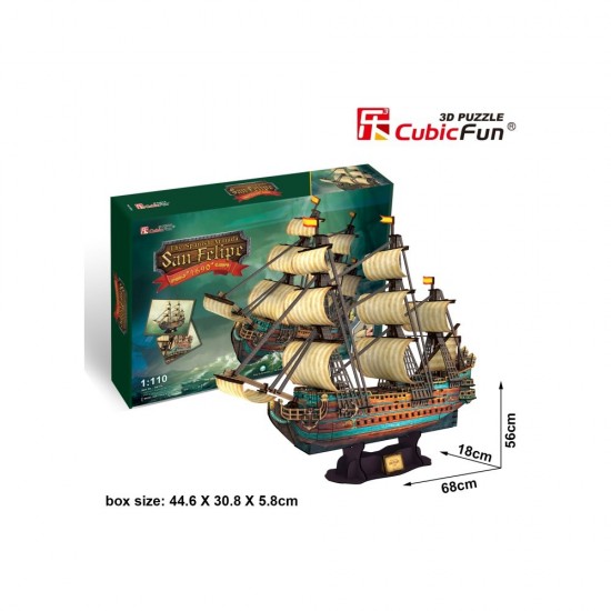 Puzzle 3D nava San Felipe 248 piese