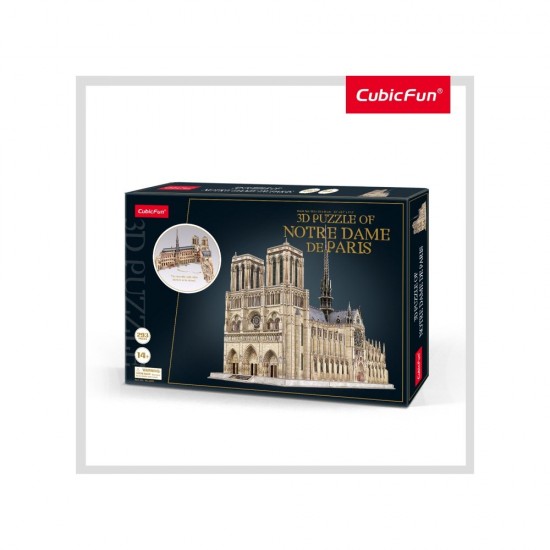 Puzzle 3D Notre Dame nivel complex 293 piese