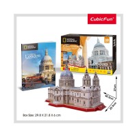 Puzzle 3D cu brosura Catedrala St. Paul 107 piese