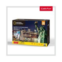 Puzzle 3D Empire State Building cu brosura 66 piese