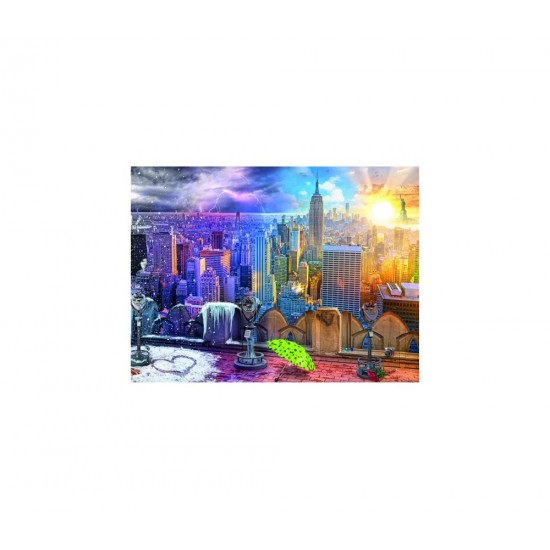 Puzzle 4 anotimpuri New York Ravensburger 1500 piese