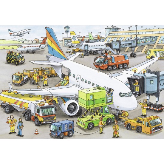 Puzzle Aeroport ocupat - 35 piese