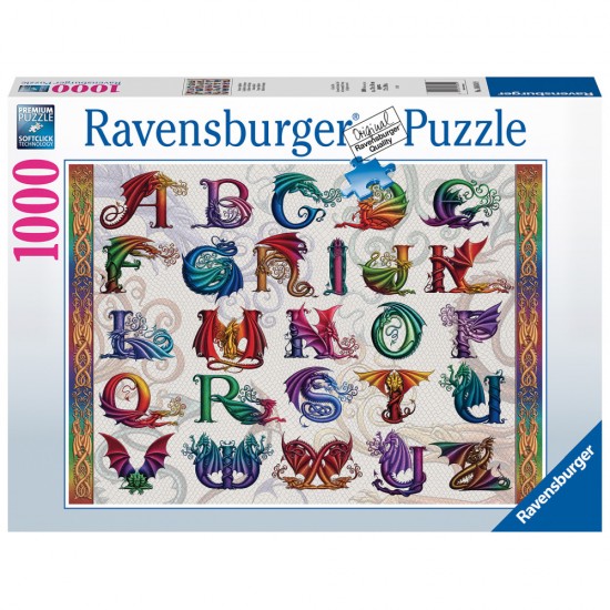 Puzzle alfabet dragon Ravensburger 1000 piese