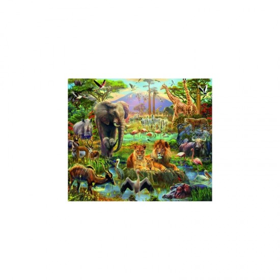 Puzzle animale din savana 200 piese
