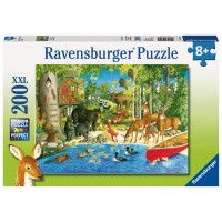 Puzzle Animale in padure Ravensburger 200 piese