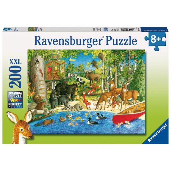 Puzzle Animale in padure Ravensburger 200 piese