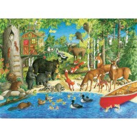Puzzle Animale in padure Ravensburger 200 piese