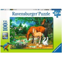 Puzzle animale la iaz 100 piese