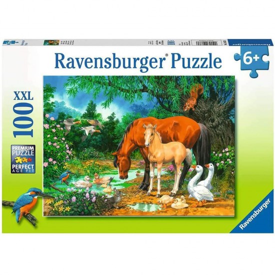 Puzzle animale la iaz 100 piese