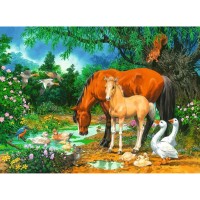 Puzzle animale la iaz 100 piese