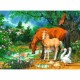 Puzzle animale la iaz 100 piese