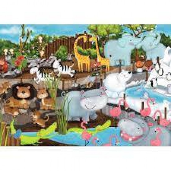 Puzzle animale de la zoo 35 piese