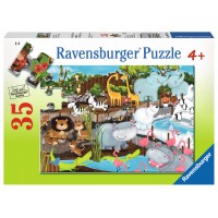 Puzzle animale de la zoo 35 piese