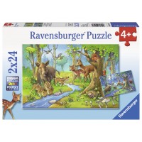 Puzzle Animale padure - 2x24 piese