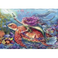 Puzzle Aventura sirenei 2x24 piese Ravensburger