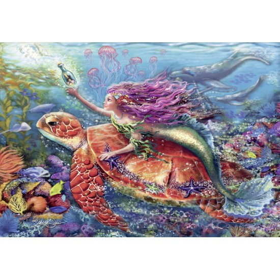 Puzzle Aventura sirenei 2x24 piese Ravensburger