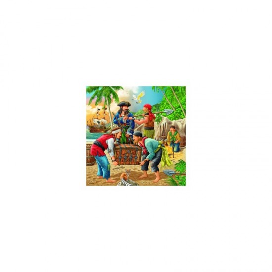 Puzzle aventurile piratilor 3x49 piese