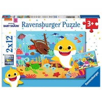 Puzzle Baby Shark 2x12 piese