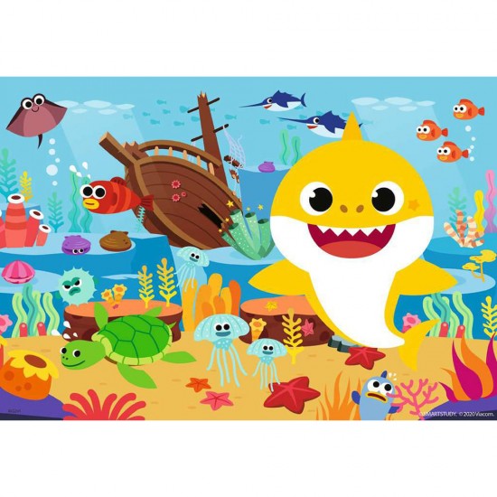 Puzzle Baby Shark 2x12 piese