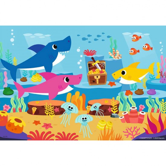 Puzzle Baby Shark 2x24 piese
