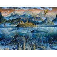 Puzzle Balena fantastica Ravensburger 2000 piese