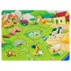 Puzzle din lemn Ferma - 9 piese