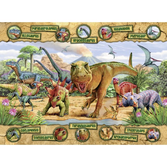 Puzzle Dinozauri - 100 piese
