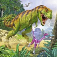 Puzzle Dinozauri - 3x49 piese