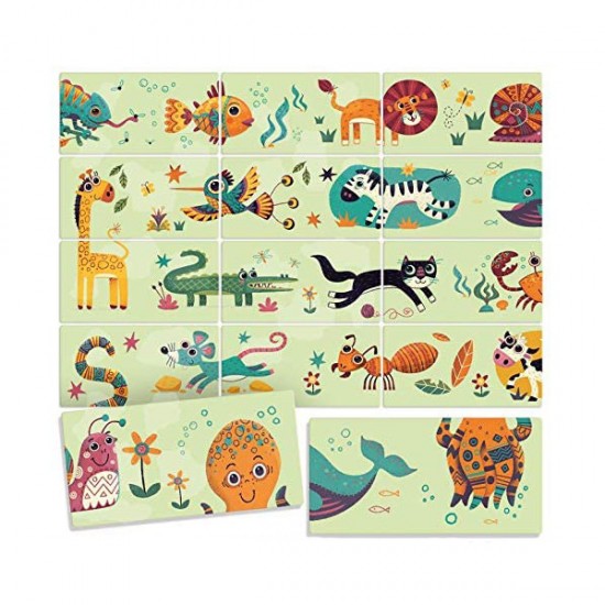 Puzzle domino animale 24 piese