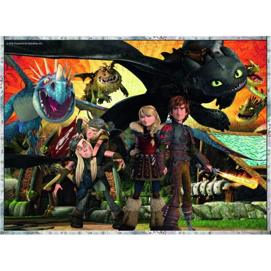 Puzzle Dragons Ravensburger 100 piese