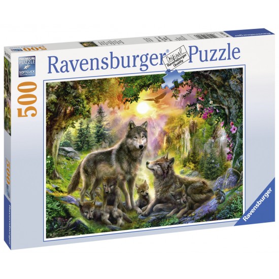 Puzzle Familia lupilor - 500 piese