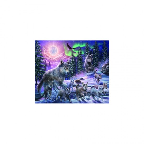 Puzzle familie de lupi 150 piese