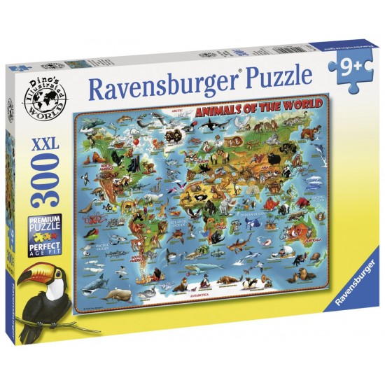Puzzle Harta Animalelor 300 piese