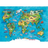 Puzzle harta calatorii 100 piese