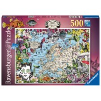 Puzzle Harta Europei 500 piese