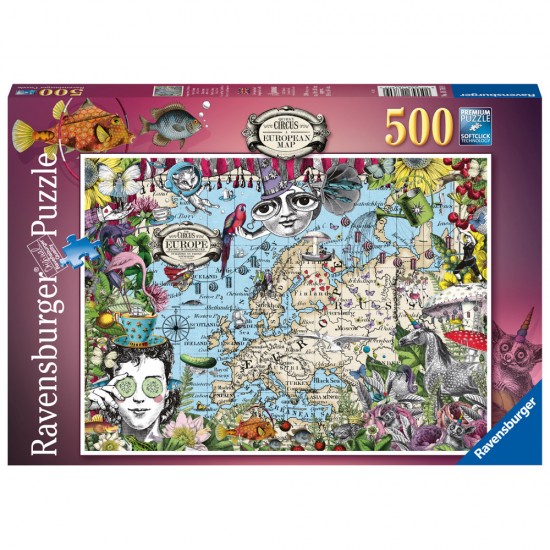 Puzzle Harta Europei 500 piese
