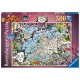 Puzzle Harta Europei 500 piese