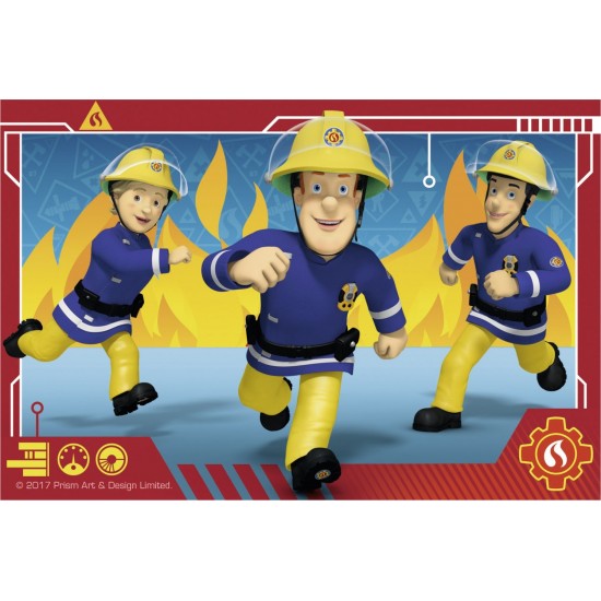 Puzzle in cutie Pompier Sam 6 piese