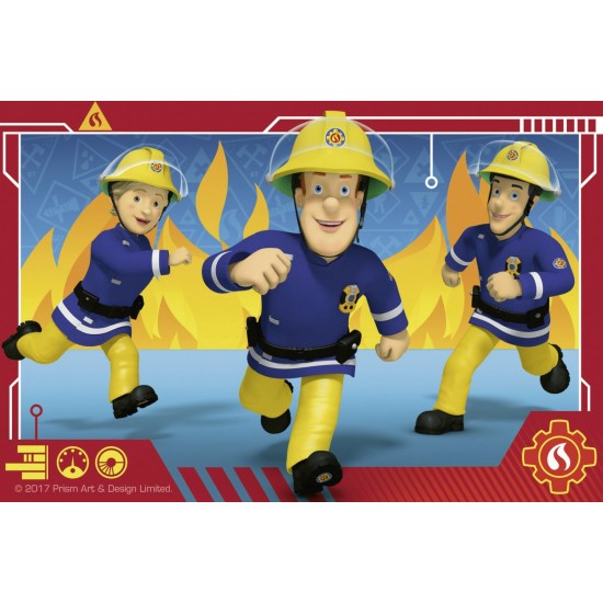 Puzzle in cutie Pompier Sam 6 piese