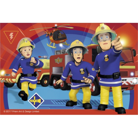 Puzzle in cutie Pompier Sam 6 piese