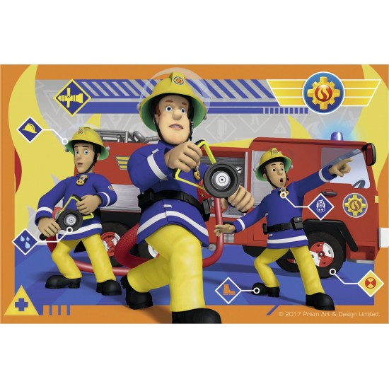 Puzzle in cutie Pompier Sam 6 piese