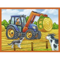 Puzzle in cutie Utilaje 12 piese