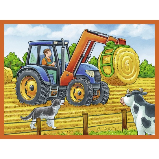 Puzzle in cutie Utilaje 12 piese