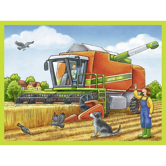 Puzzle in cutie Utilaje 12 piese