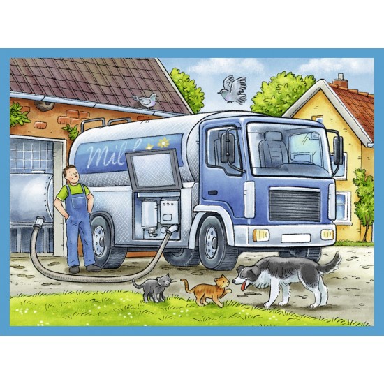 Puzzle in cutie Utilaje 12 piese